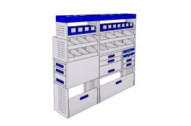 Sistem mobilier modular pe partea dreapta Provan 57-1-153-00 pentru IVECO Daily 2014, ampatament L4 (4100 mm), inaltime H2 (2580 mm)