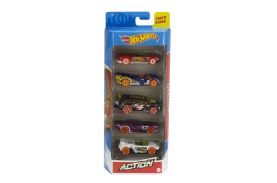 Hot wheels set 5 masini action scara 1:64