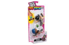 Tech dech sk8 crew pachet 2 seturi placa si figurina 9.6cm sapca neagra si casca albastra