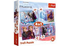 Puzzle trefl 4in1 frozen2 calatorie catre necunoscut