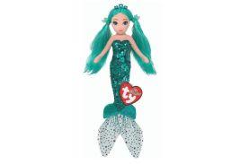 Ty sirena turcoaz de plus cu paiete 27cm