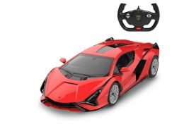 Masina cu telecomanda lamborghini sian rosu cu scara 1 la 14