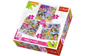 Puzzle trefl 3in1 distractie cu noi