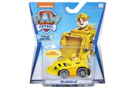 patrula catelusilor  macheta  metalica rubble cu excavator