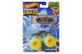 Hot wheels monster truck si masinuta metalica hotweiler