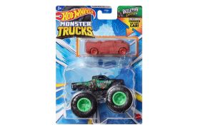 Hot wheels monster truck si masinuta metalica skeleton crew