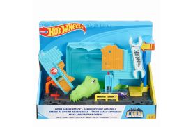 City cursa cu obstacol hot wheels atacul crocodilului