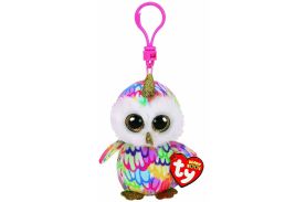 Plus breloc ty 8.5cm bufnita unicorn