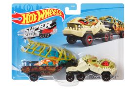 Set camion si masina sport hot wheels fossil night