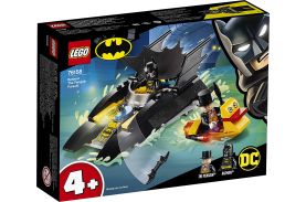 Lego super heroes urmarirea pinguinului cu batboat 76158