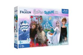 Puzzle trefl primo super shape xxl 104 disney frozen lumea anei si a elsei