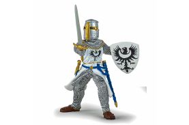 Papo figurina cavaler alb cu sabie