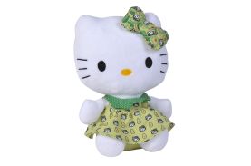 Hello kitty plus cu rochita verde 25cm