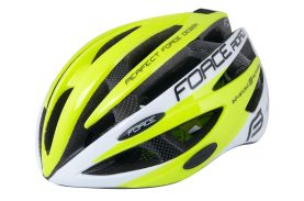 Casca Force Road fluo/alb L-XL (58-63 cm)