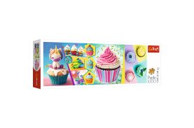Puzzle trefl 1000 panorama prajituri pline de culoare