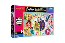Puzzle trefl primo super shape xxl 160 rainbow high prietenele colorate