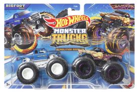 Hot wheels monster truck set 2 masini scara 1 la 64 bigfoot si samson