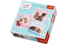 Puzzle trefl 3in1 pisici dragalase