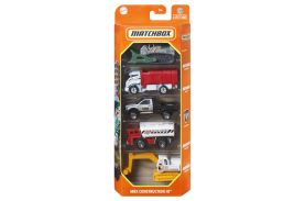 Matchbox set 5 masinute metalice mbx construction iii scara 1:64