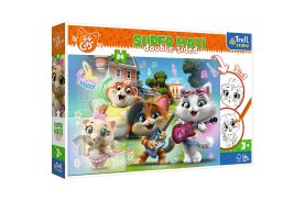 Puzzle trefl primo 24 super maxi 44 pisici trupa pisicilor