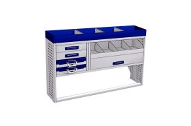 Sistem mobilier modular Provan SVOS-2003-1 pentru FORD Connect 2014, ampatament L2 (3062 mm), inaltime H1 (1844 mm)