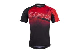 Tricou ciclism Force MTB Core, rosu/negru, M