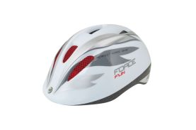Casca Force Fun Stripes copii alb/gri M (52-56 cm)
