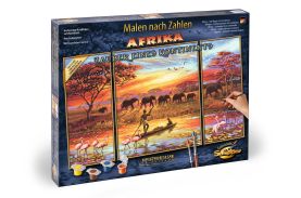Kit pictura pe numere schipper africa un continent magic, 3 tablouri