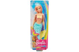 Barbie papusa dreamtopia sirena cu parul roz