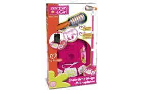 Bontempi microfon cu stativ roz _ 1072