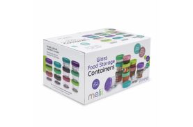 Set 12 recipient sticla pentru hrana bebe, melii, 6*59 ml + 6*118 ml