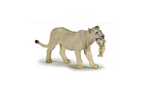 Papo figurina leoaica alba cu pui