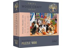 Puzzle trefl din lemn 1000 piese echipa de catei