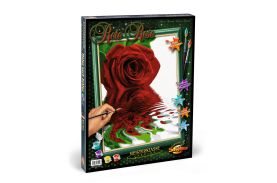 Kit pictura pe numere schipper trandafirul rosu