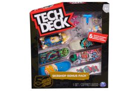 Tech deck pachet 6 piese cu accesorii fingerboard santa cruz