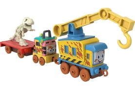 Thomas locomotiva cu vagon push along dino