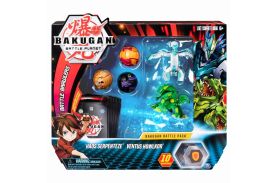 Bakugan set de lupta cu 5 bile haos serpenteze si ventus howlkor