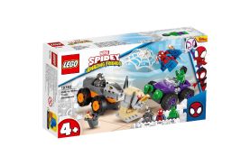 Lego spidey confruntarea dintre hulk si masina rinocer 10782