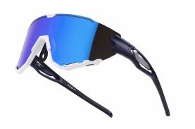 Ochelari Force Creed, lentila revo albastra, albastru/alb
