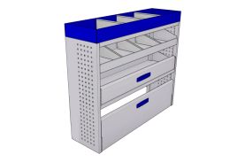 Sistem mobilier modular pe partea dreapta Provan 57-1-121-00 pentru IVECO Daily 2014, ampatament L1 (3000 mm), inaltime H1 (2000 mm)