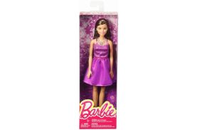 Papusa barbie tinute stralucitoare rochita mov
