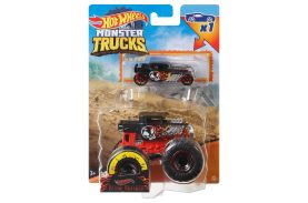 Hot wheels monster truck si masinuta metalica bone shaker_HKM15