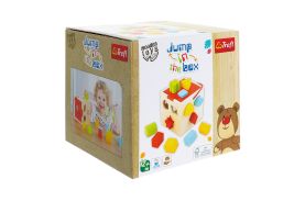 Trefl jucarie din lemn cub pentru activitati
