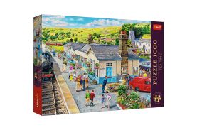 Puzzle trefl 1000 premium plus tea time statia din sat