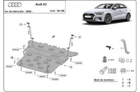 Scut motor metalic Audi A3, ani fabricatie 2020-2023