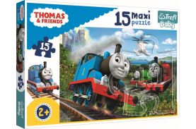 Puzzle trefl 15 maxi thomas locomotive in viteza
