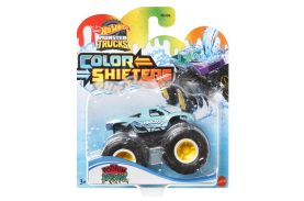 Hot wheels monster truck camion podium crasher cu culori schimbatoare scara 1:64