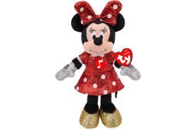 Plus ty 20cm beanie babies disney minnie cu sclipici si sunete