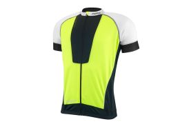 Tricou ciclism Force Air negru/alb/fluo S