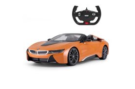 Masina cu telecomanda bmw i8 portocalie scara 1 la 12